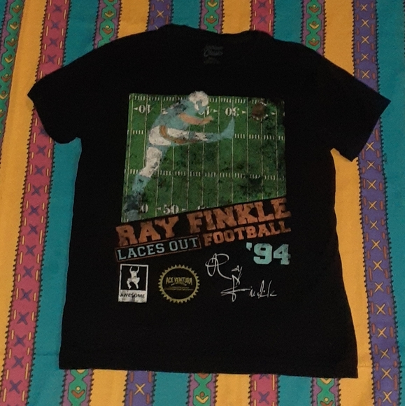 Ace Ventura Pet Detective Miami Dolphins Nintendo Game Logo Movie Shirt Football - Picture 2 of 5